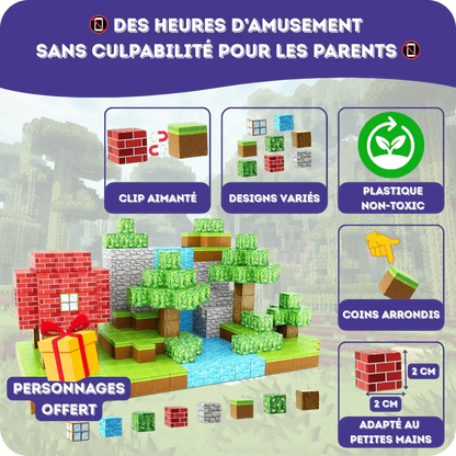 Cubes de construction aimantés - MomyBoo