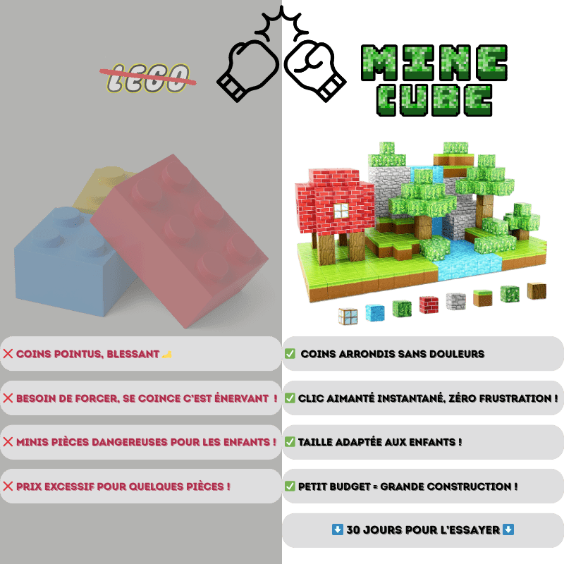 Cubes de construction aimantés - MomyBoo