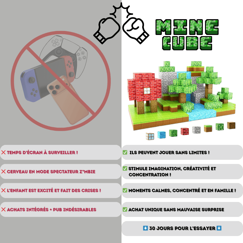 Cubes de construction aimantés - MomyBoo