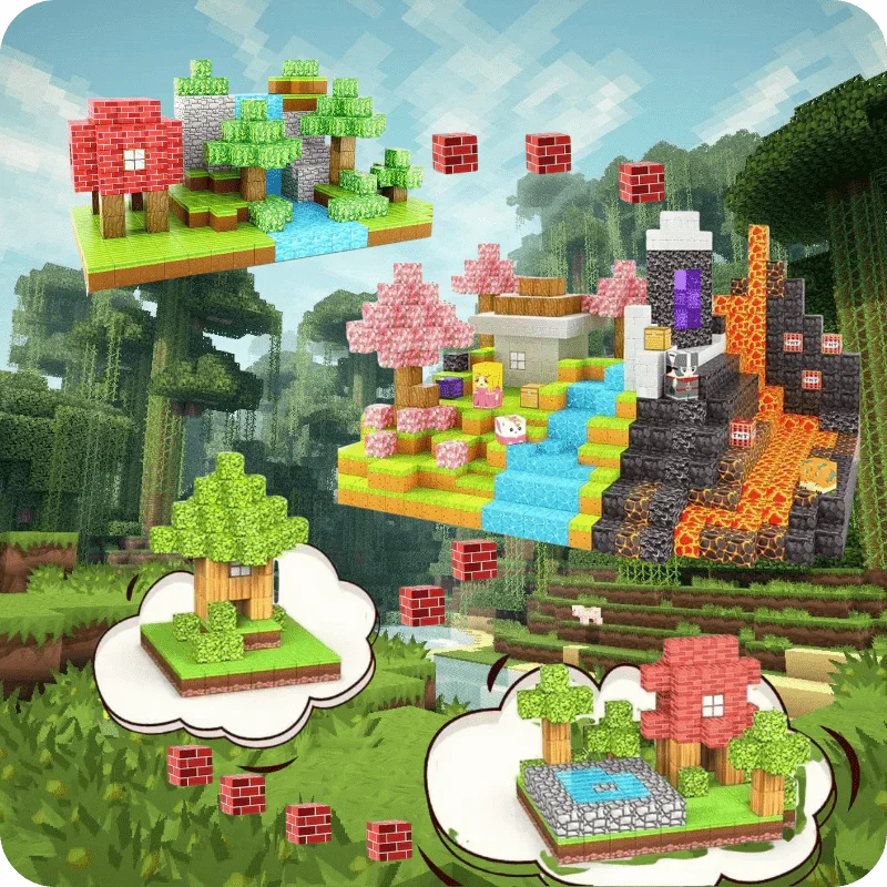 Cubes de construction aimantés - MomyBoo