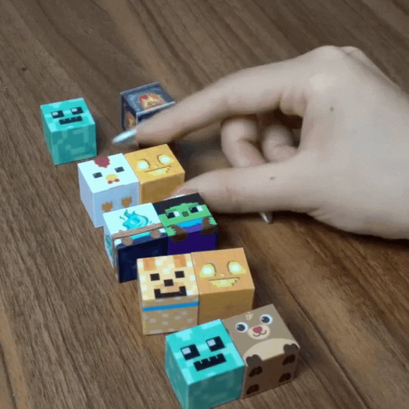 Cubes de construction aimantés